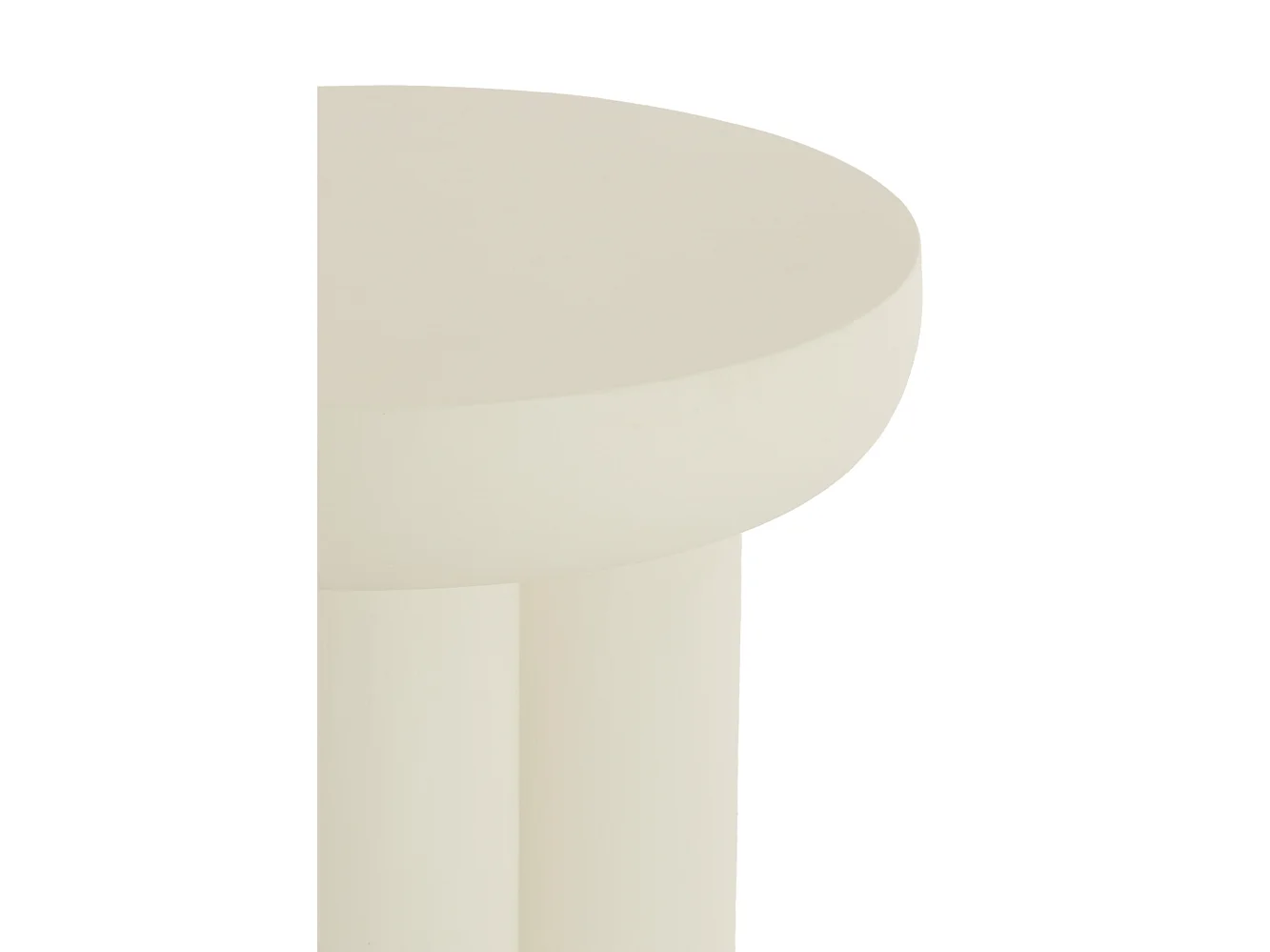 Table d'appoint MIZUHO - Ø50x47cm - Blanc
