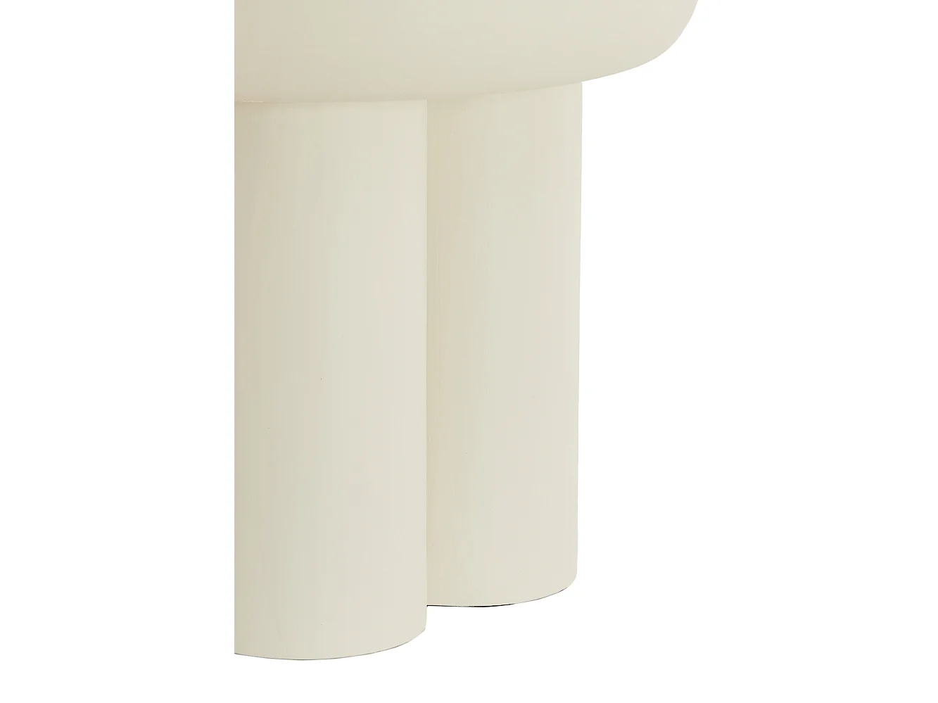 Table d'appoint MIZUHO - Ø50x47cm - Blanc