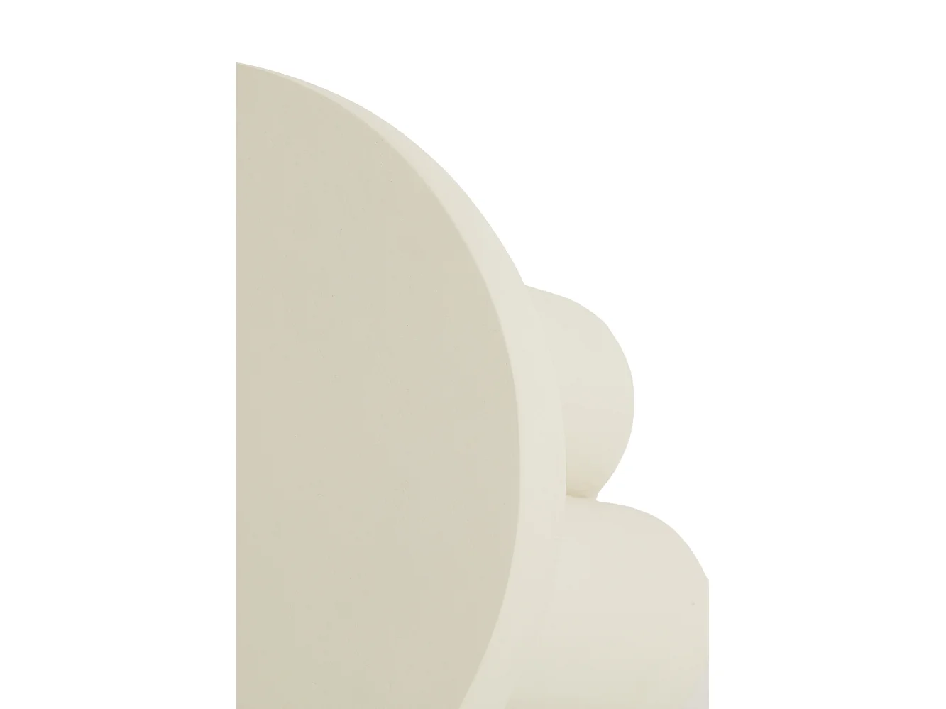 Table d'appoint MIZUHO - Ø50x47cm - Blanc