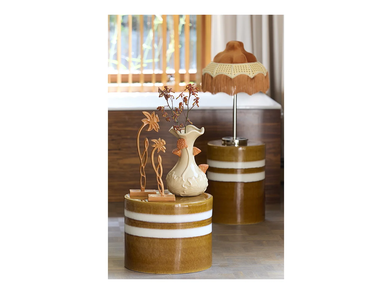 Table d'appoint MOOCA - Ø33x44cm - Marron