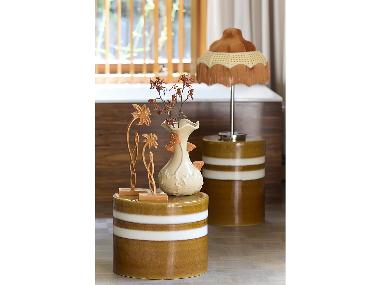 Table d'appoint MOOCA - Ø33x44cm - Marron