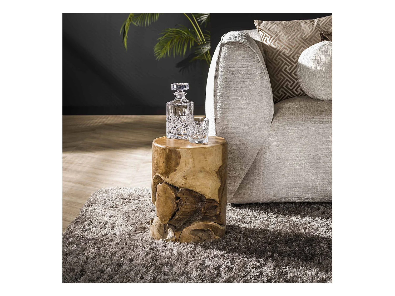 Table d'appoint Natural Line - Bois de teck massif