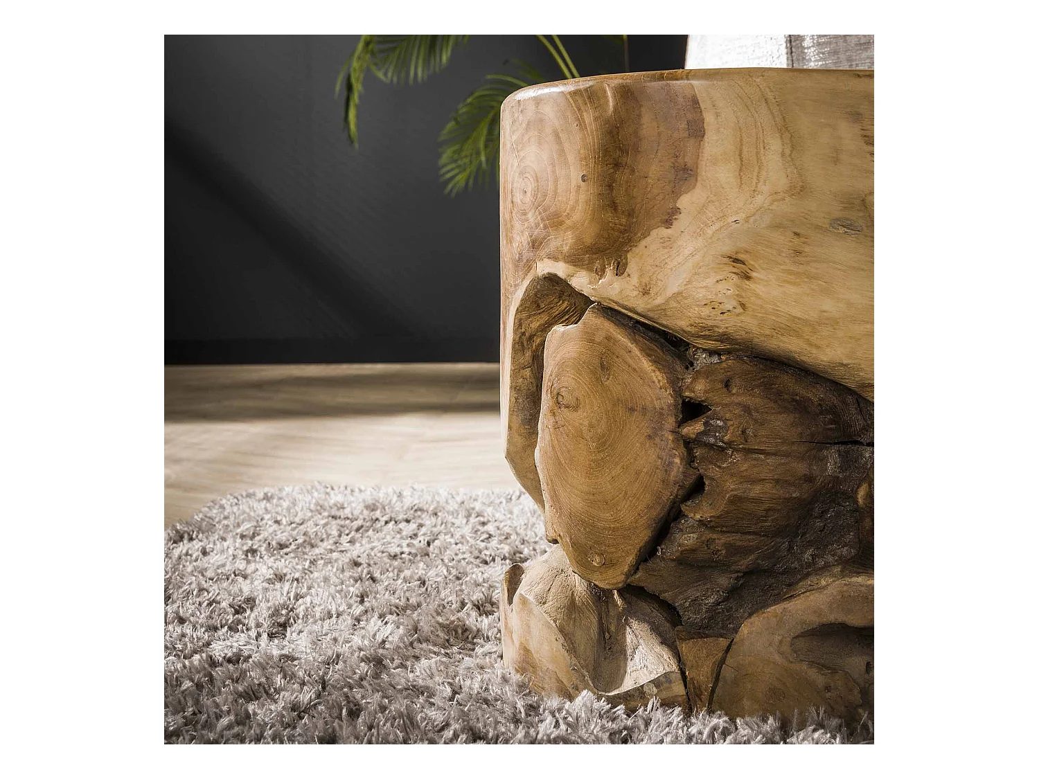 Table d'appoint Natural Line - Bois de teck massif