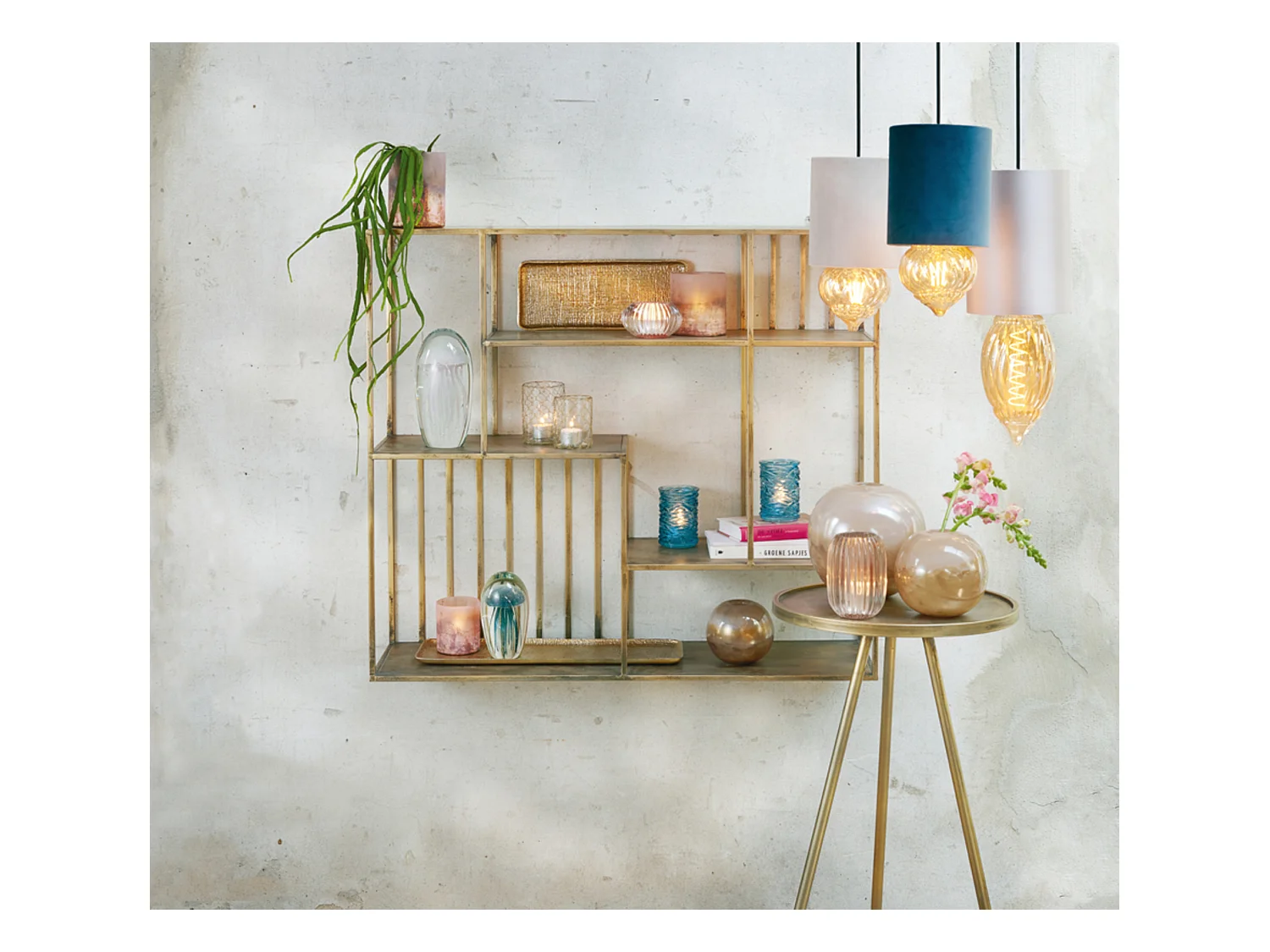 Zuil ENVIRA - Ø39.5x119.5cm - Goud