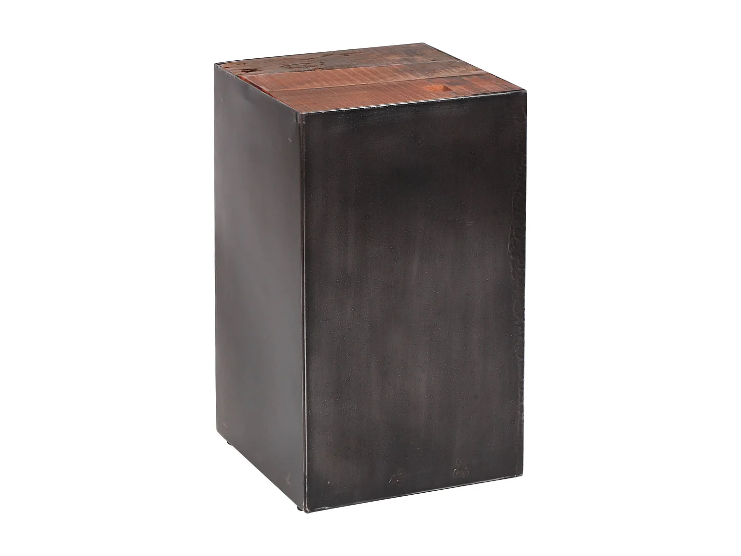 Bloementafel 50 Raft - Bloemenzuil - Zwart Metaal - 30x30x50