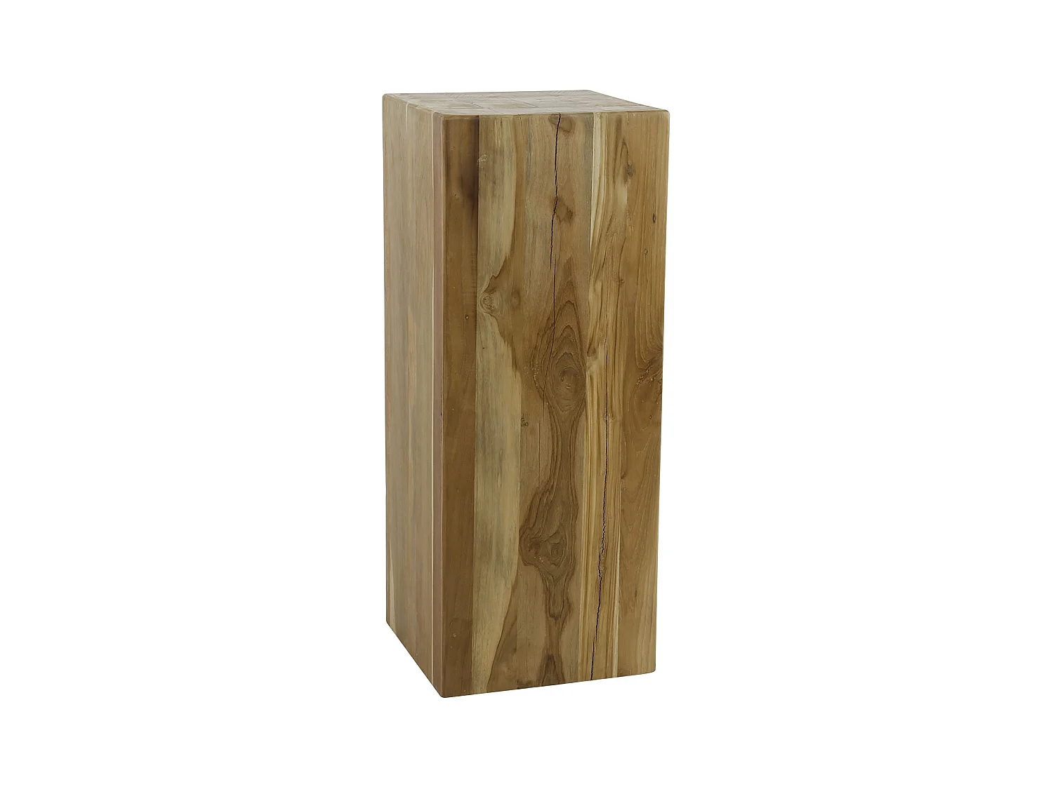 Colonne de fleurs en teck massif recyclé 85 cm