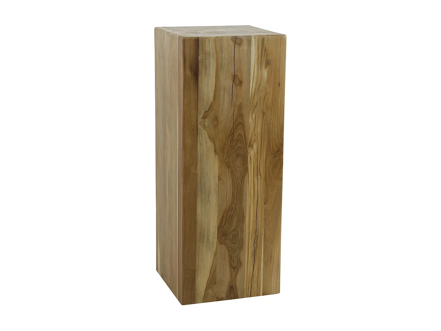 Colonne de fleurs en teck massif recyclé 85 cm