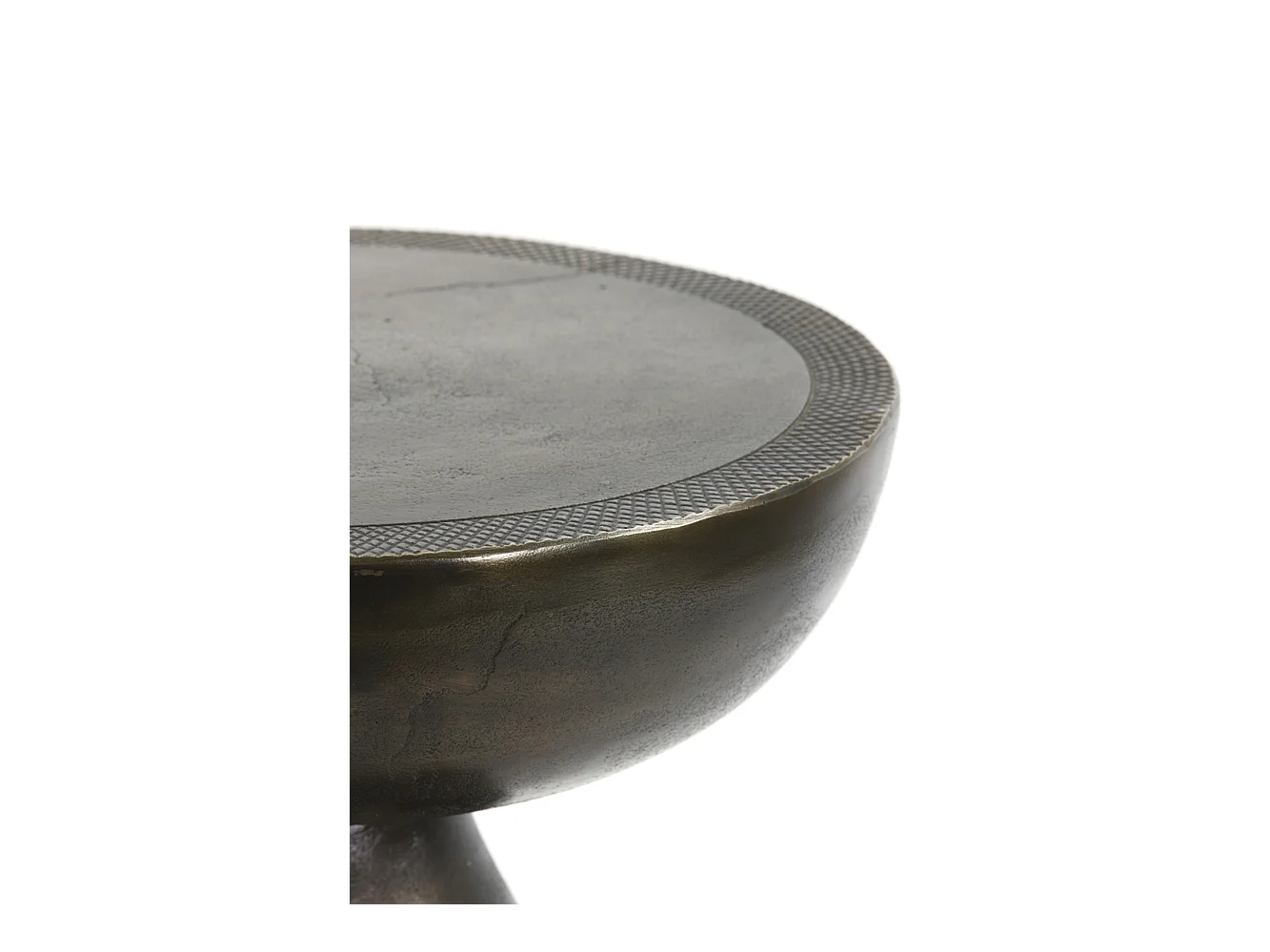 Table d'appoint PASJA - Ø39,5x53cm - Bronze