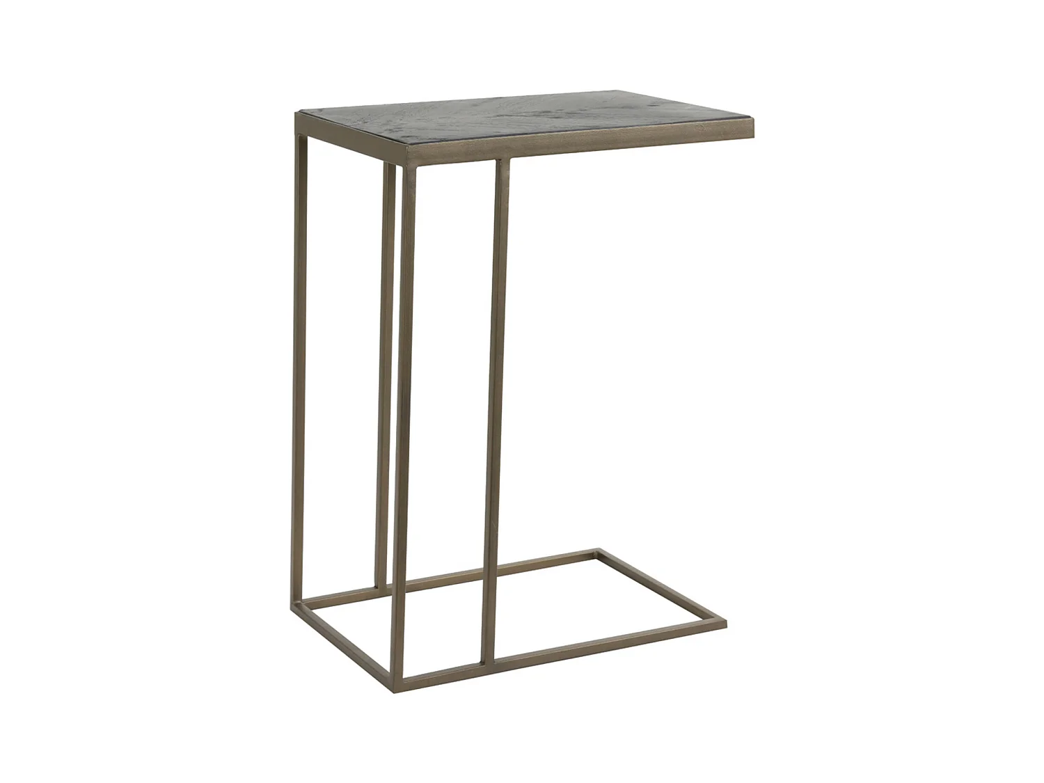 Table d'appoint CHISA - 45x30x62cm - Marron