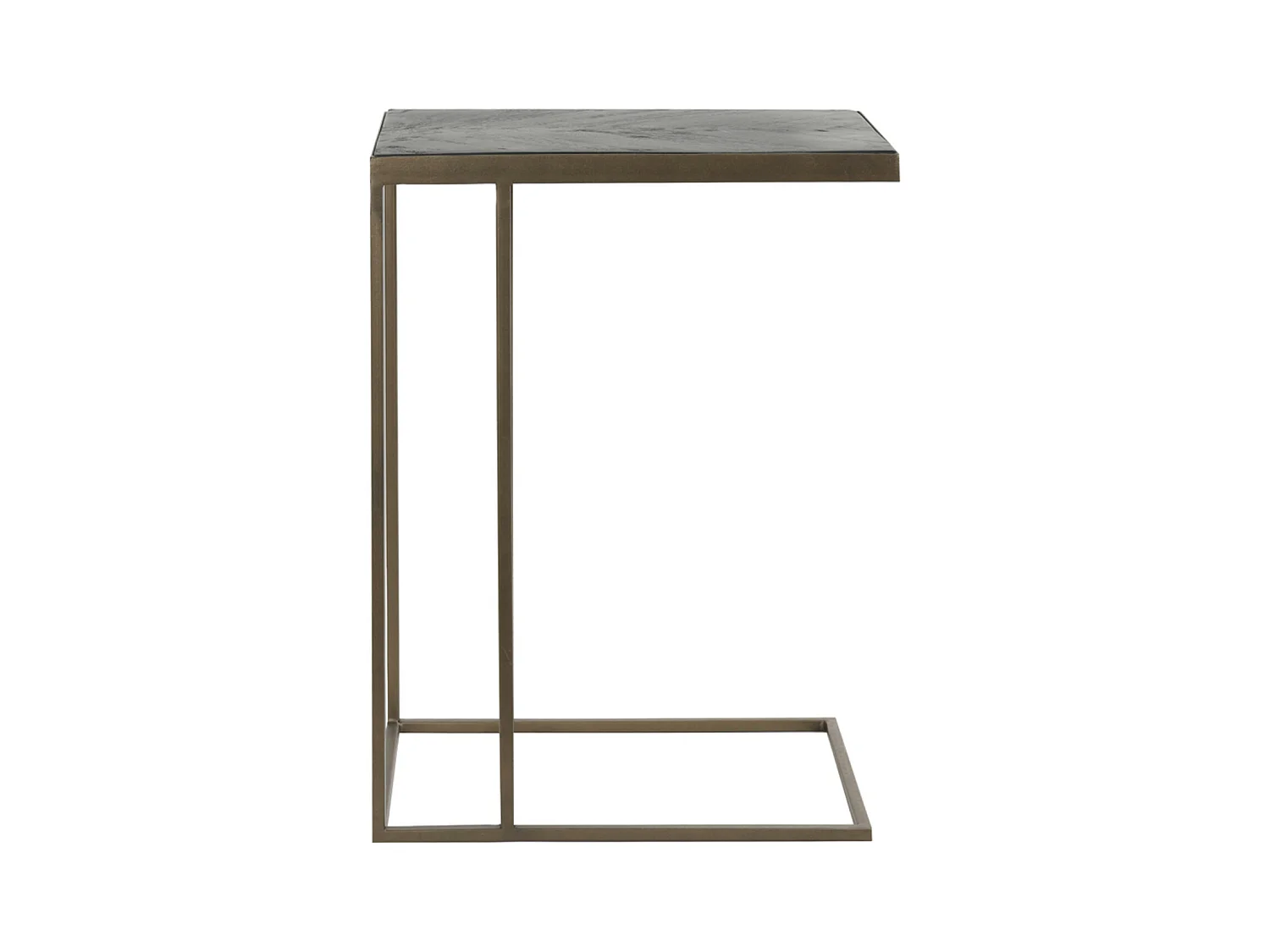Table d'appoint CHISA - 45x30x62cm - Marron