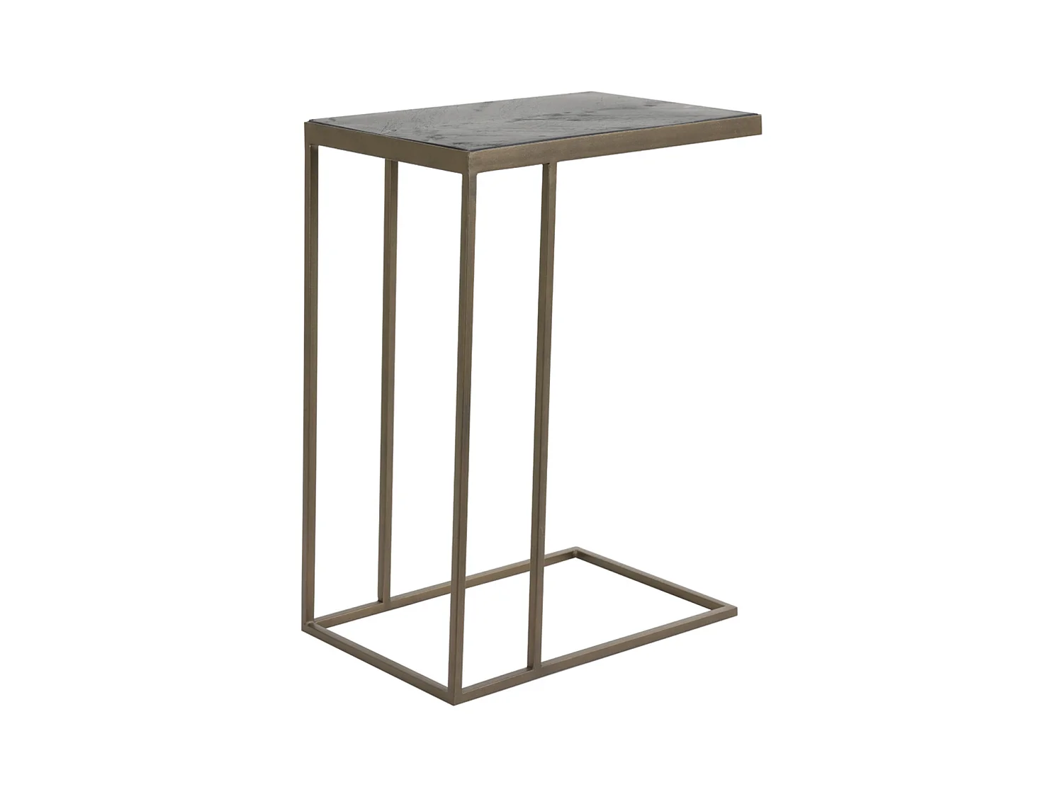 Table d'appoint CHISA - 45x30x62cm - Marron