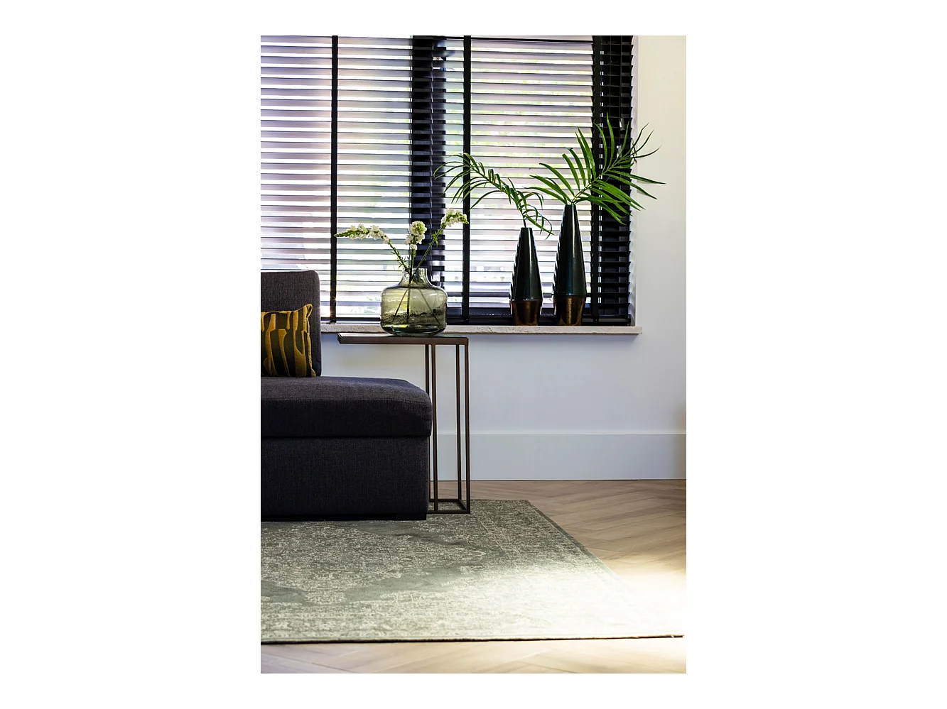 Table d'appoint CHISA - 45x30x62cm - Marron