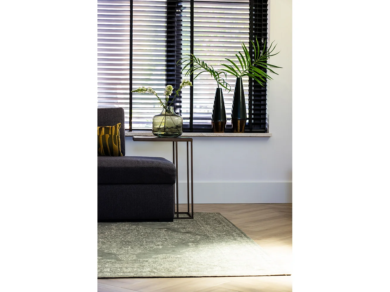 Mesa auxiliar CHISA - 45x30x62cm - Marrón