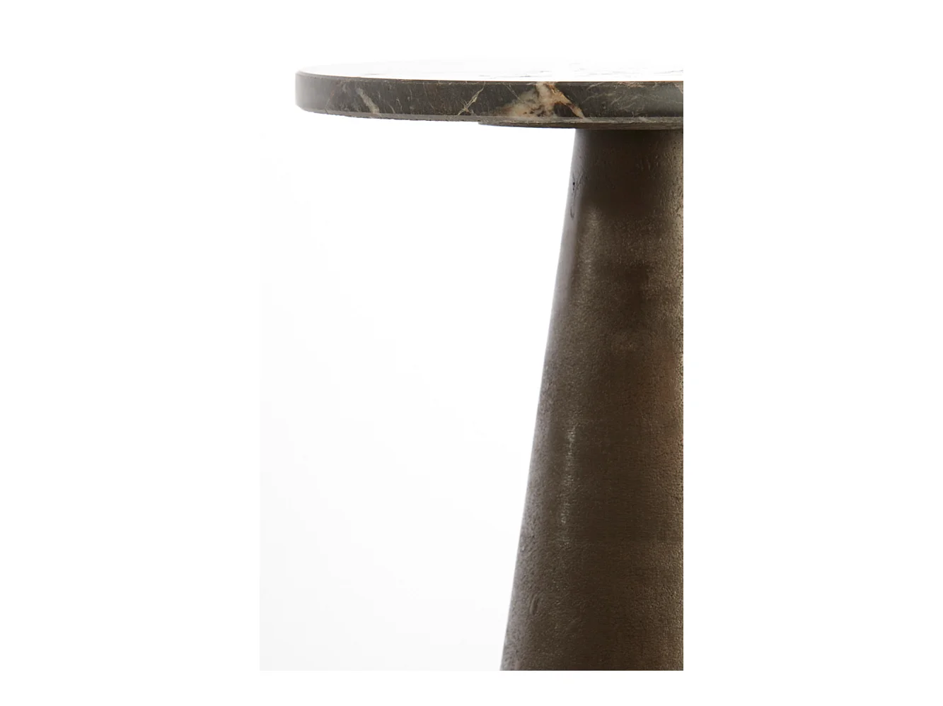 Bijzettafel YNEZ - Ø29x43cm - Bruin