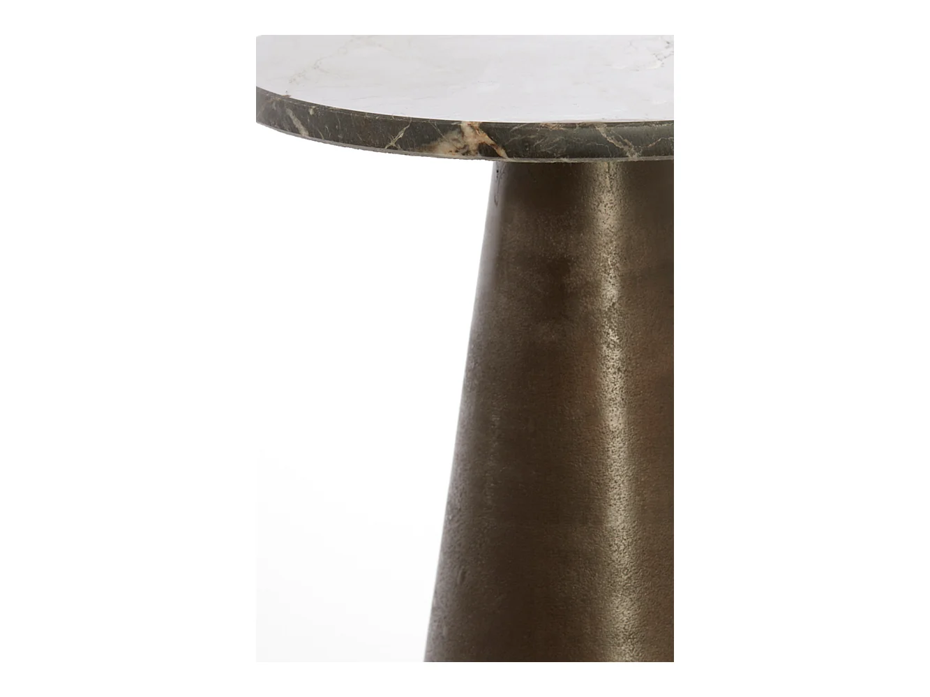 Bijzettafel YNEZ - Ø29x43cm - Bruin