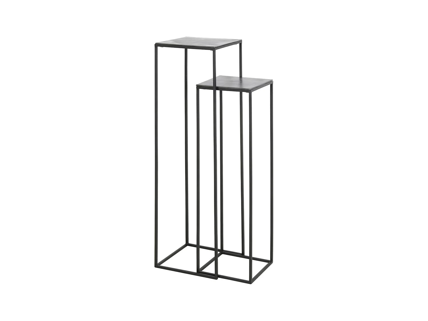 Colonne BOCA - Ø35x120cm - Noir - Lot de 2