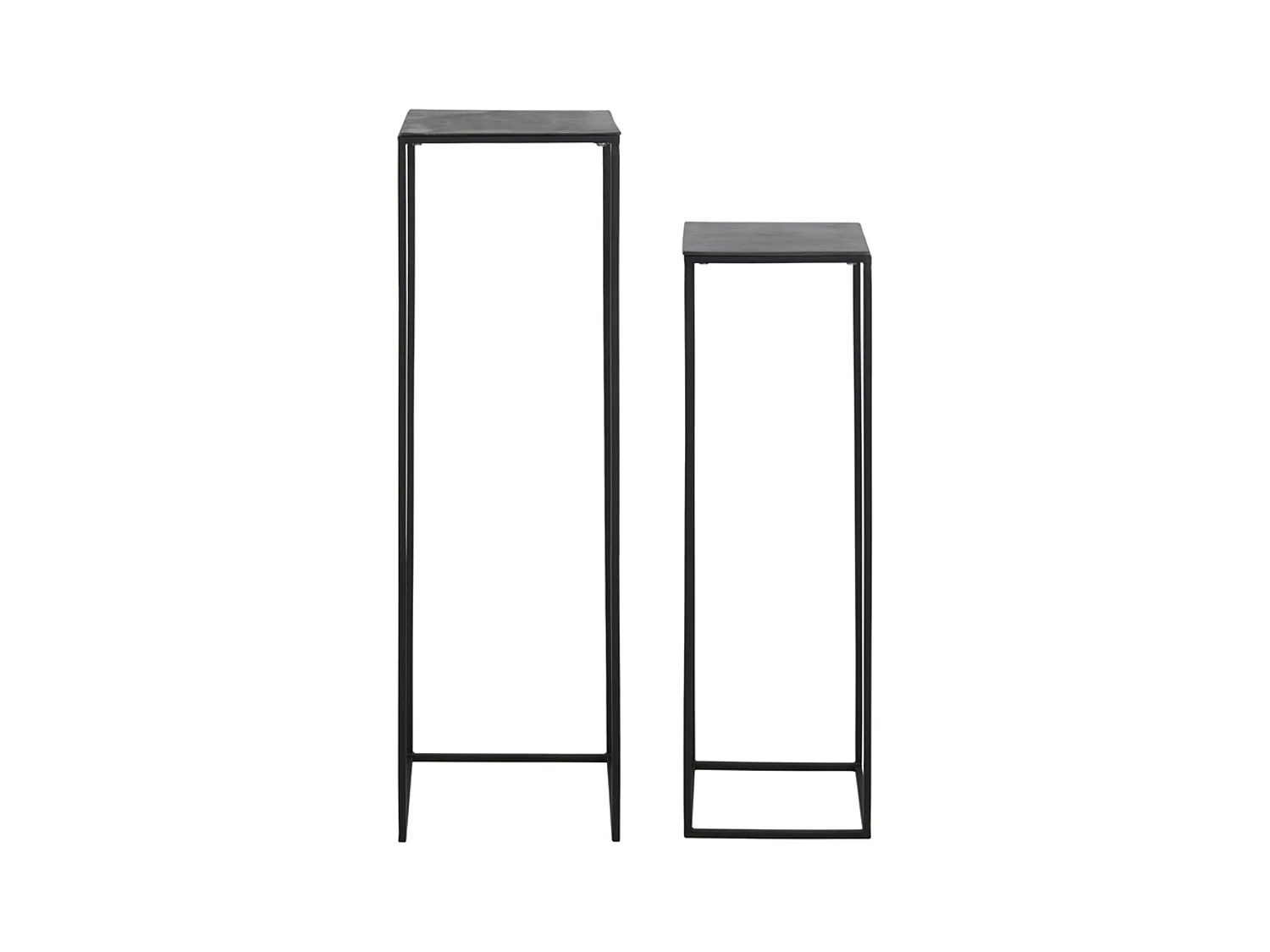 Colonne BOCA - Ø35x120cm - Noir - Lot de 2