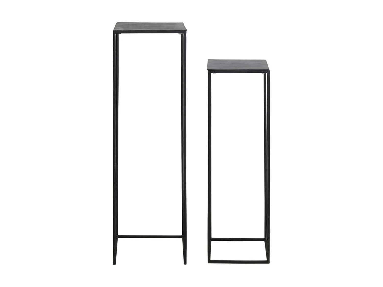 Colonne BOCA - Ø35x120cm - Noir - Lot de 2