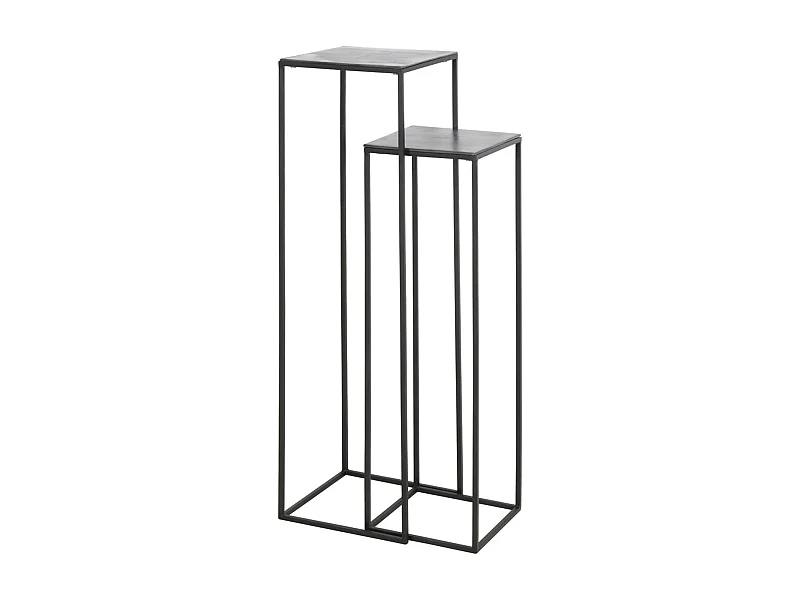 Colonne BOCA - Ø35x120cm - Noir - Lot de 2