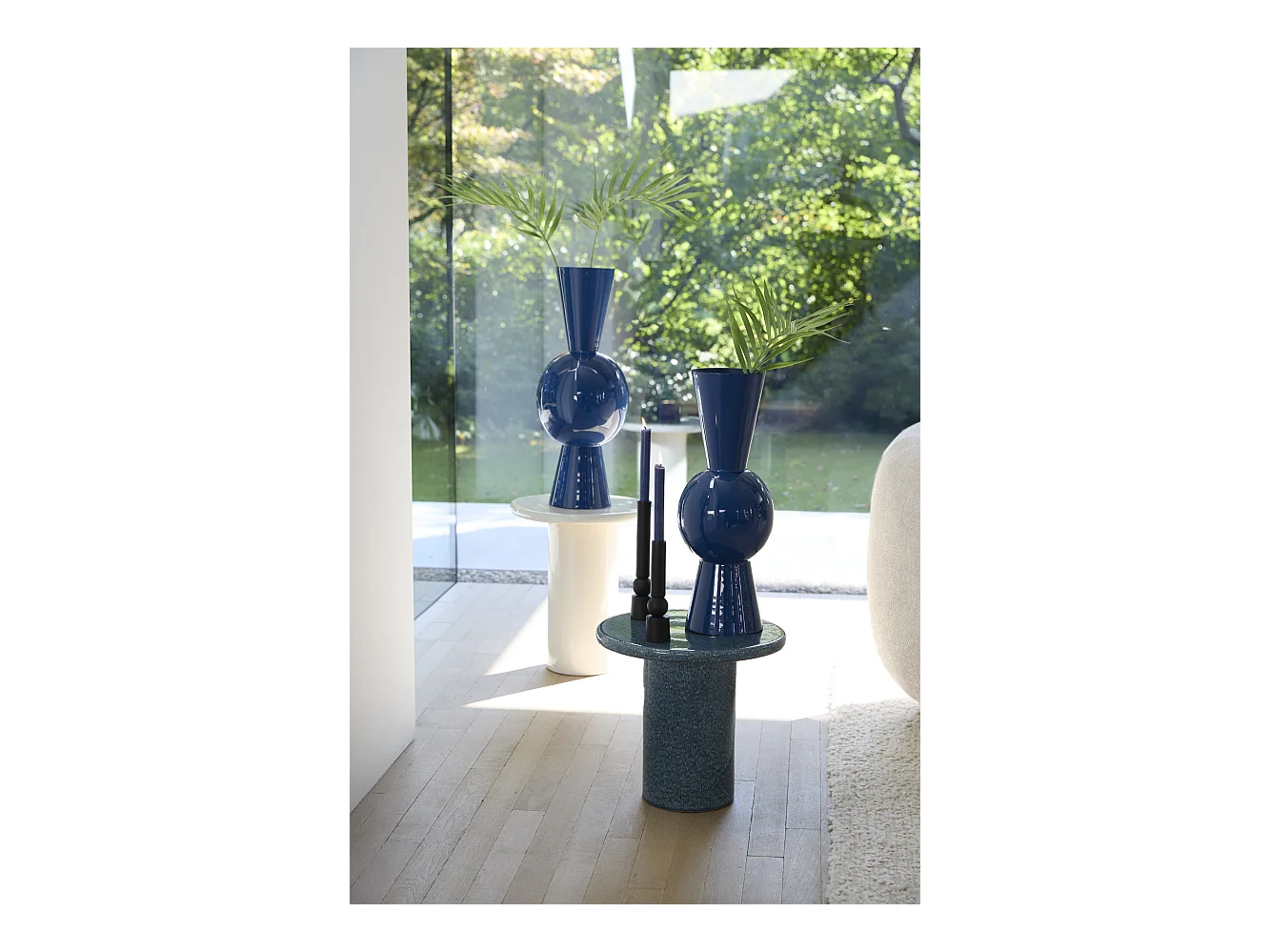 Table d'appoint TUDO - Ø40,5x35,5cm - Bleu
