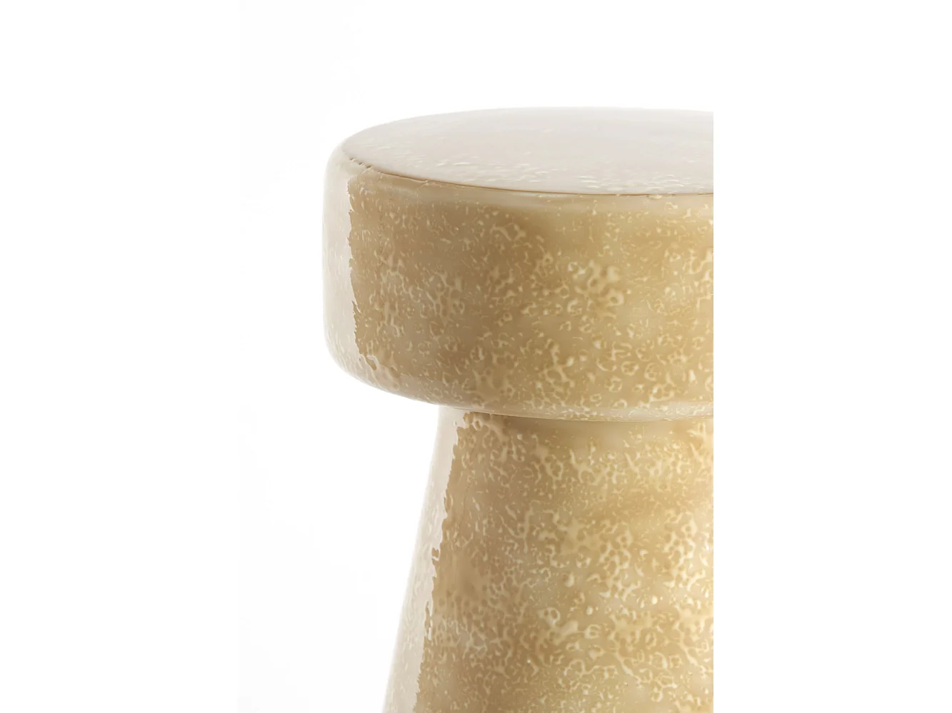 Bijzettafel DAKWA - Ø29x47cm - Bruin