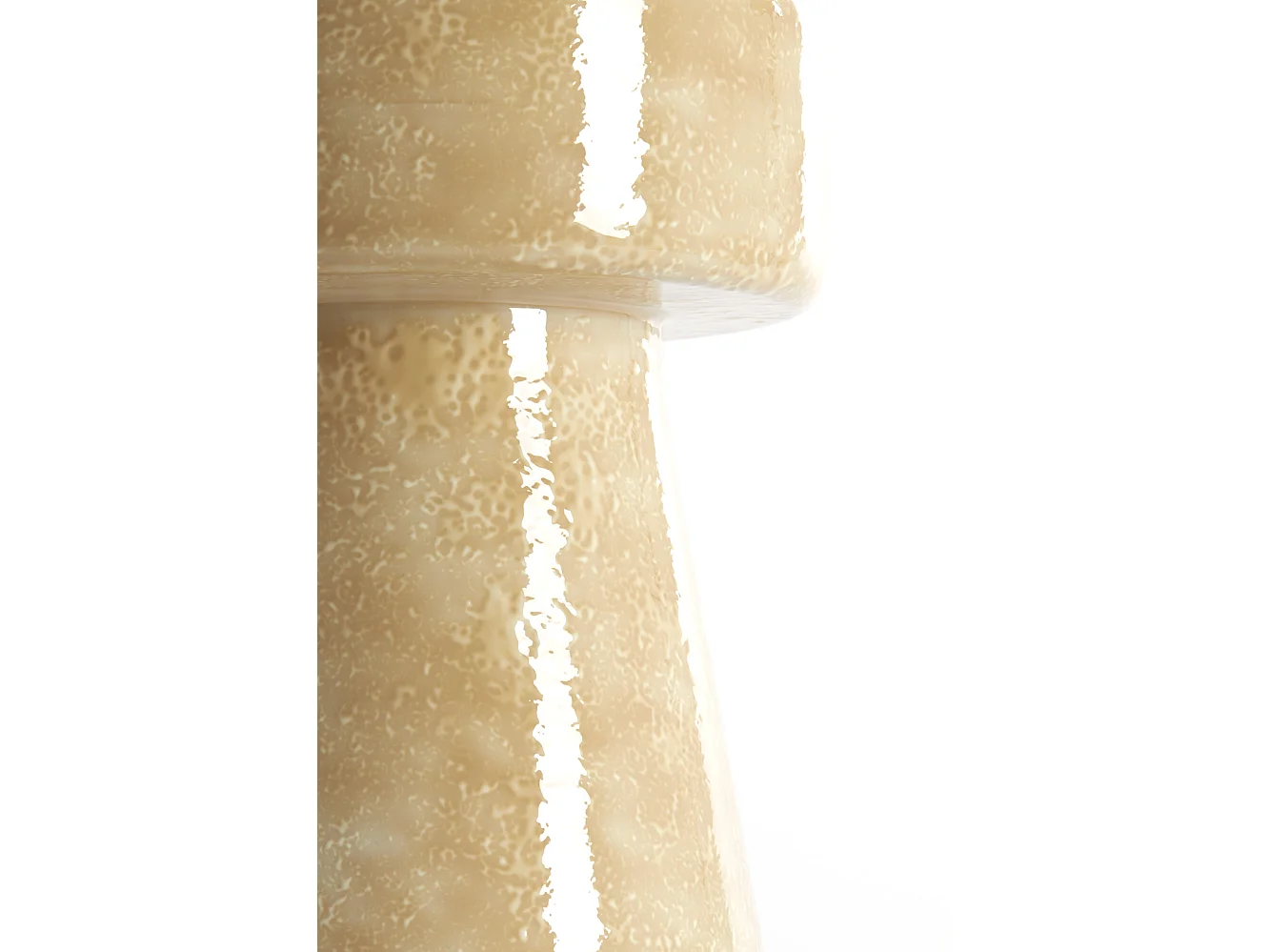 Bijzettafel DAKWA - Ø29x47cm - Bruin