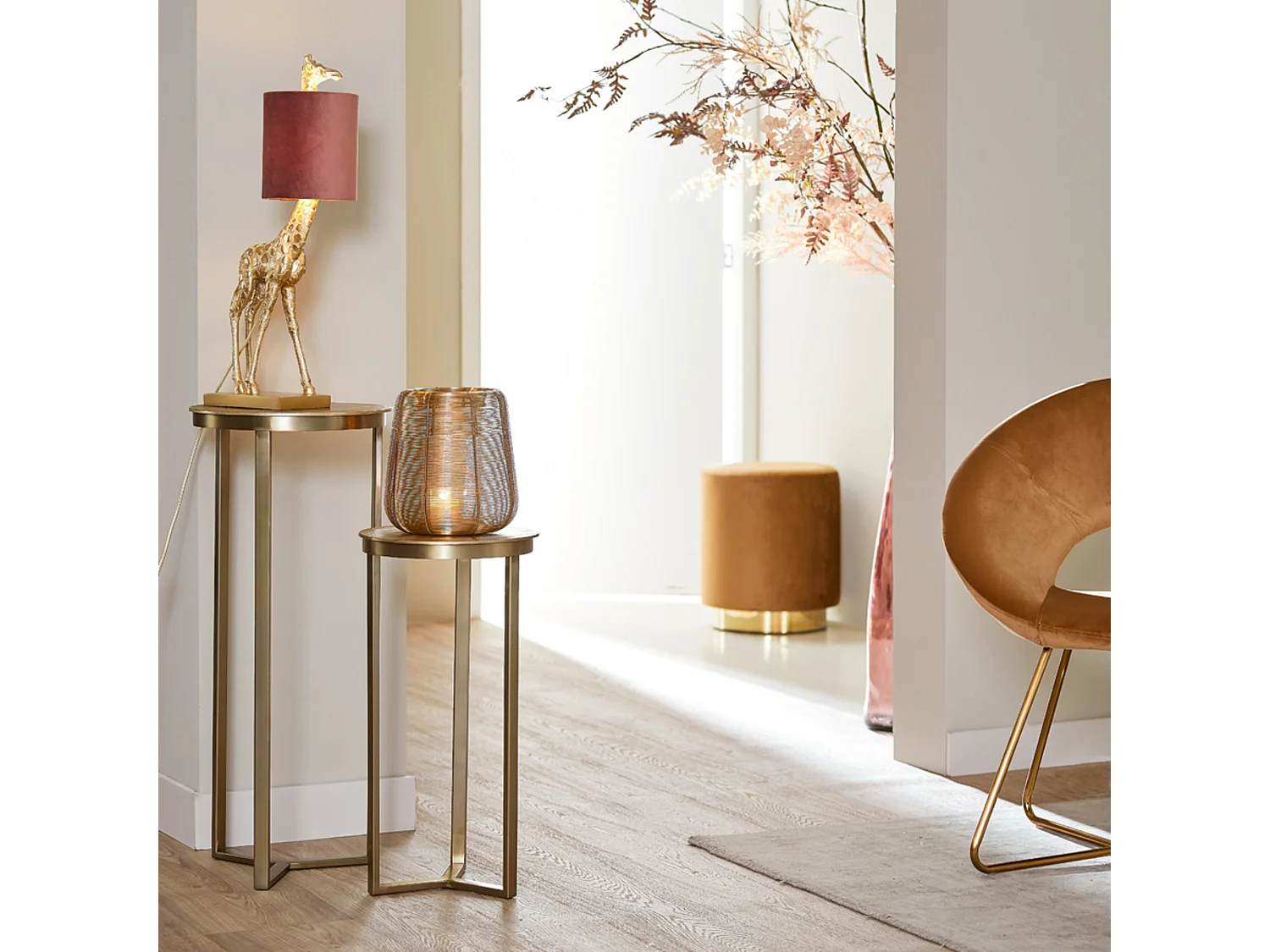 Columna RETIRO - Ø35x81cm - Oro