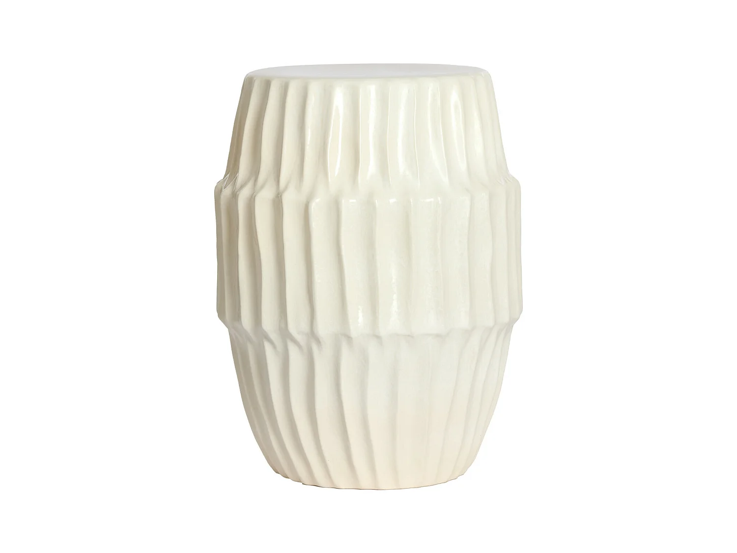 Table d'appoint ISILI - Ø40x52cm - Blanc