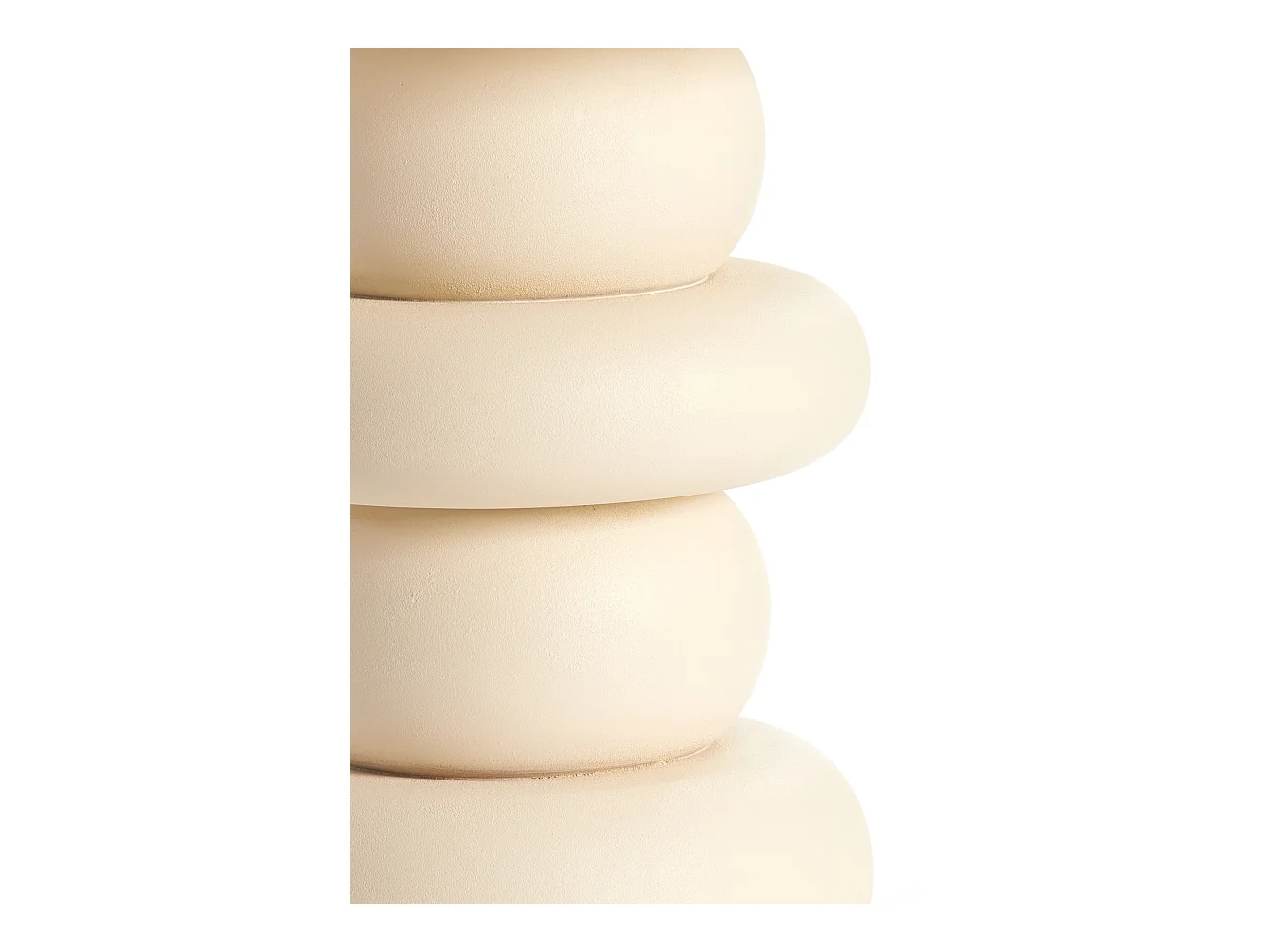 Table d'appoint AZALAS - Ø40x45cm - Blanc