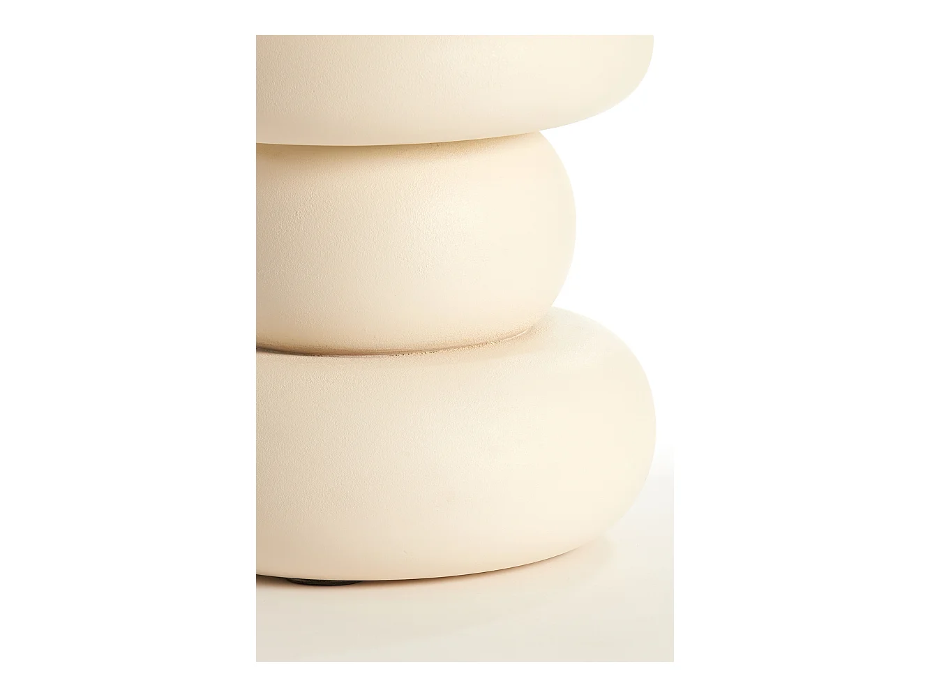 Table d'appoint AZALAS - Ø40x45cm - Blanc