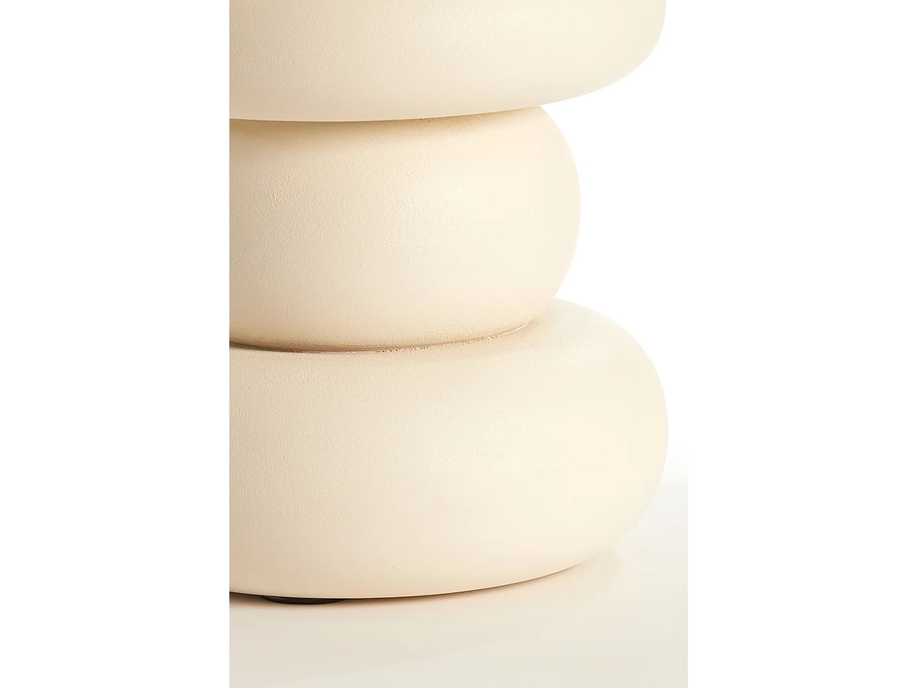 Table d'appoint AZALAS - Ø40x45cm - Blanc