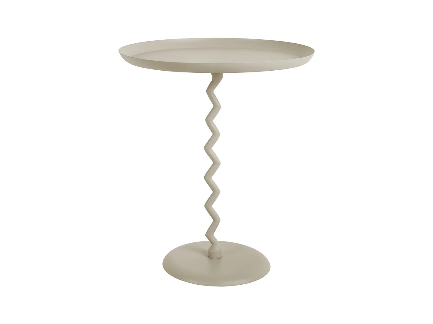 Beistelltisch Zig Zag Groß - Warmes Grau