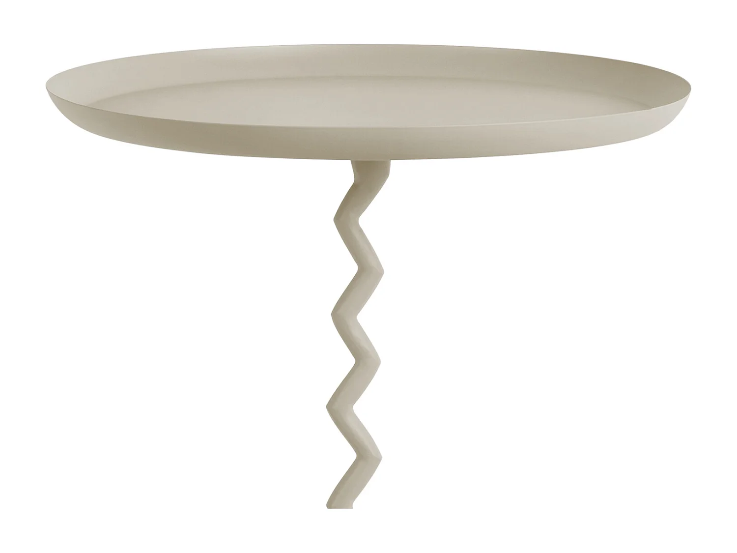Table d'appoint Zig Zag Large - Gris chaud