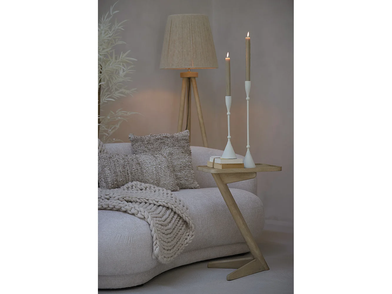 Beistelltisch QIANO - 45x42x63cm - Braun