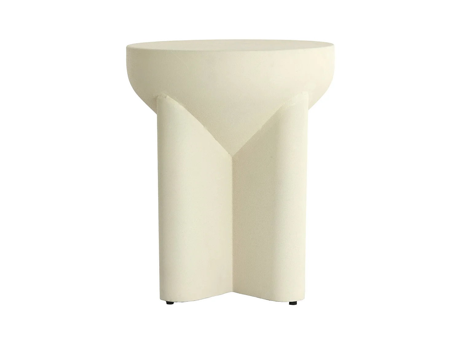 Table d'appoint MIKADO - Ø36x42cm - Blanc