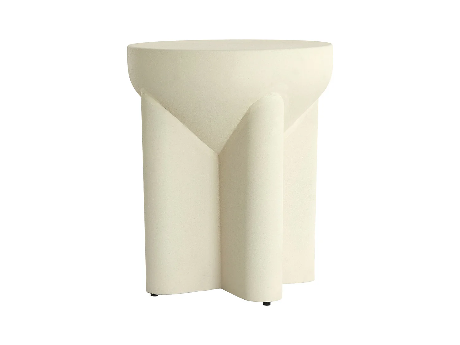 Table d'appoint MIKADO - Ø36x42cm - Blanc