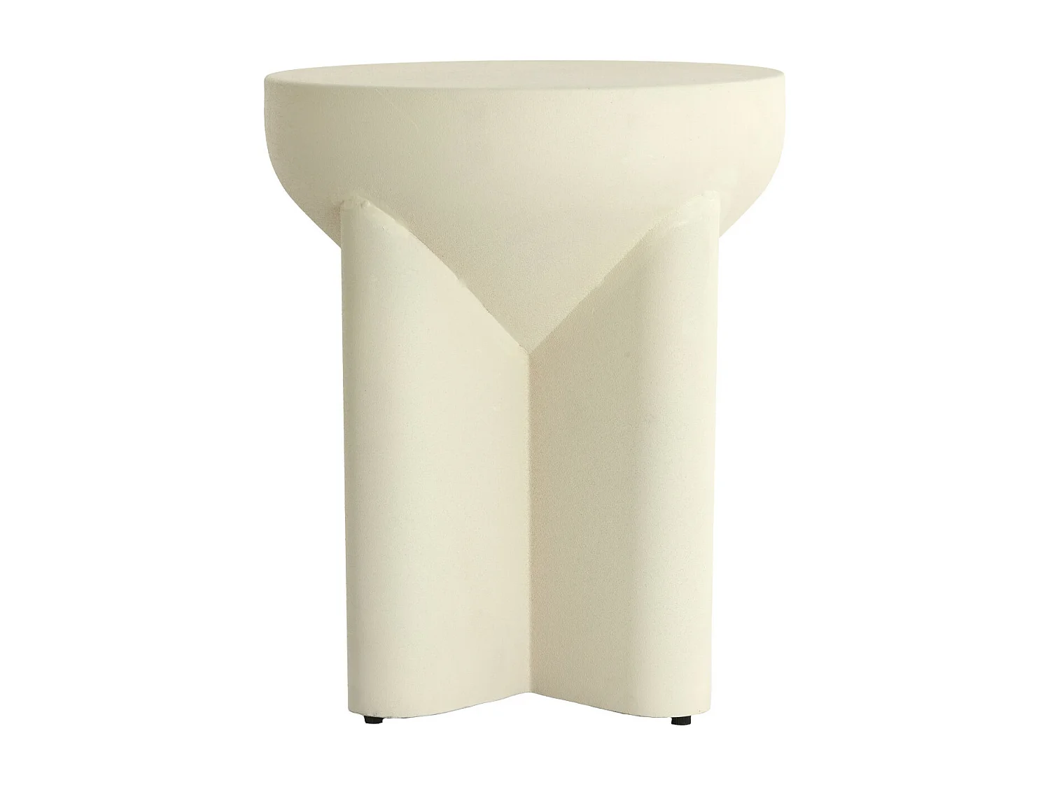Table d'appoint MIKADO - Ø36x42cm - Blanc