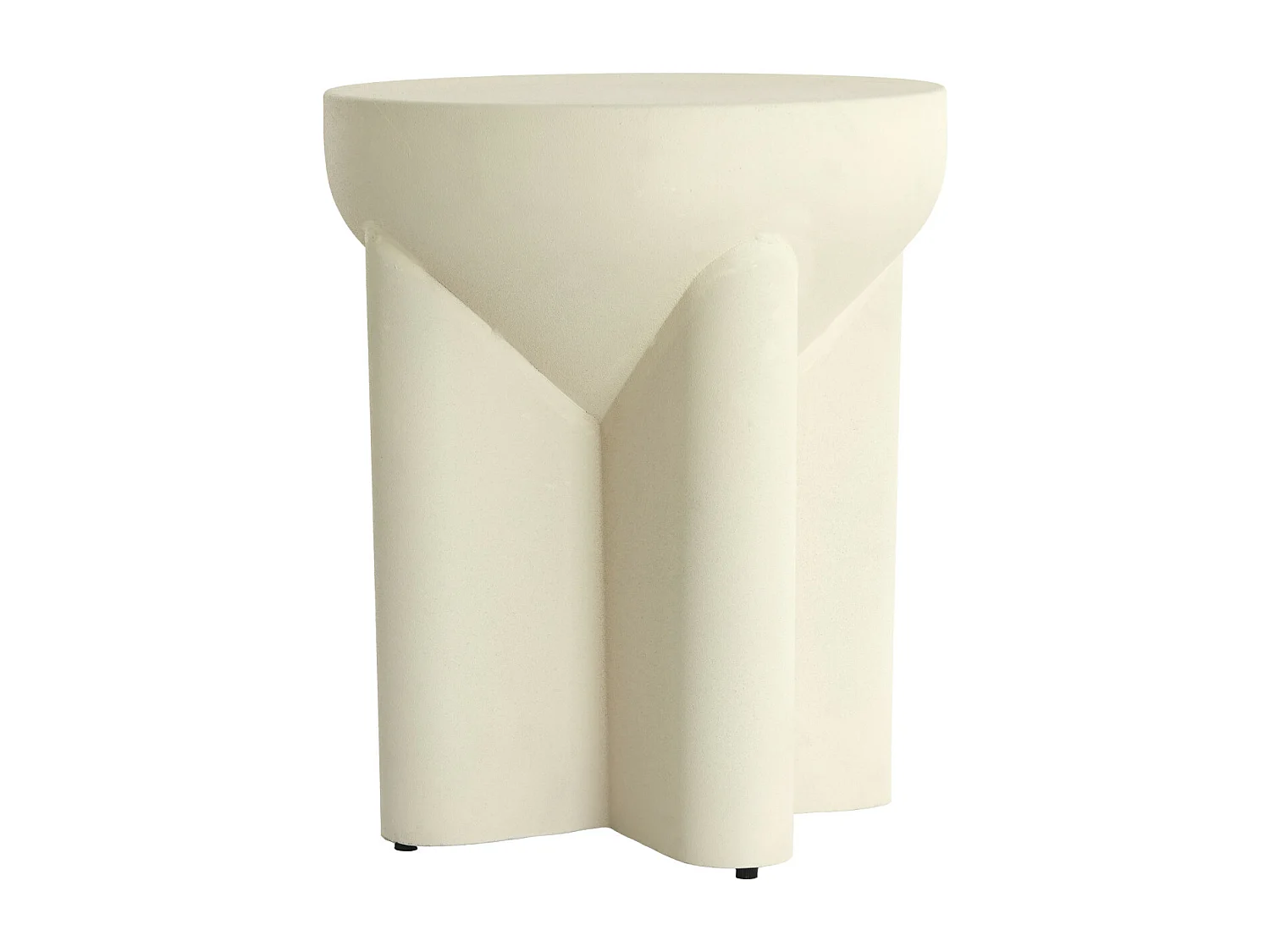 Table d'appoint MIKADO - Ø36x42cm - Blanc