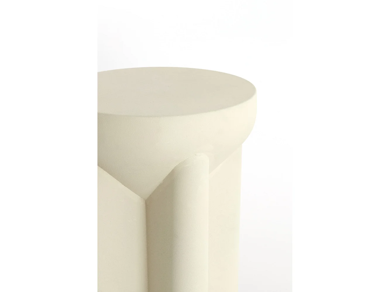 Table d'appoint MIKADO - Ø36x42cm - Blanc