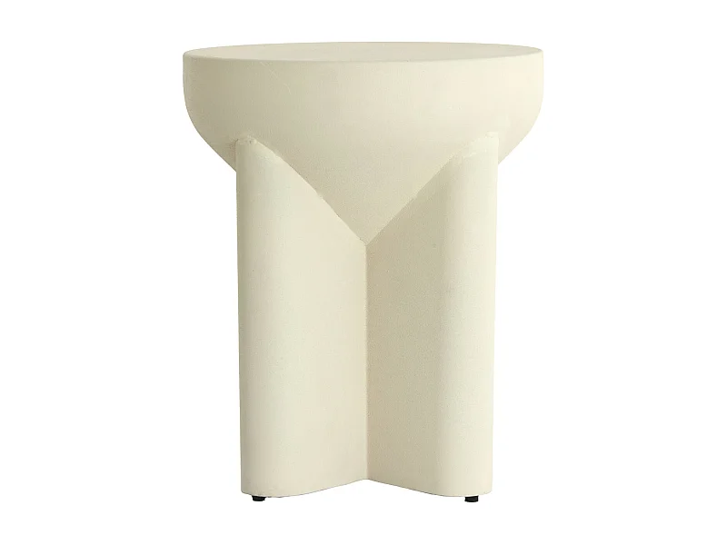Table d'appoint MIKADO - Ø36x42cm - Blanc