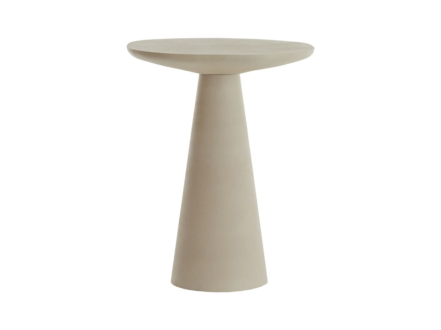 Table d'appoint ABALA - Ø45x59cm - Blanc