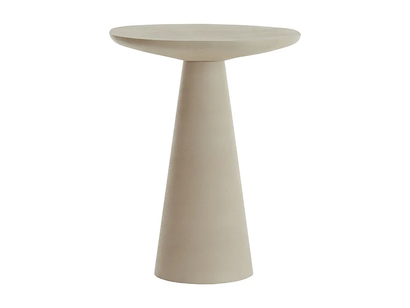 Table d'appoint ABALA - Ø45x59cm - Blanc