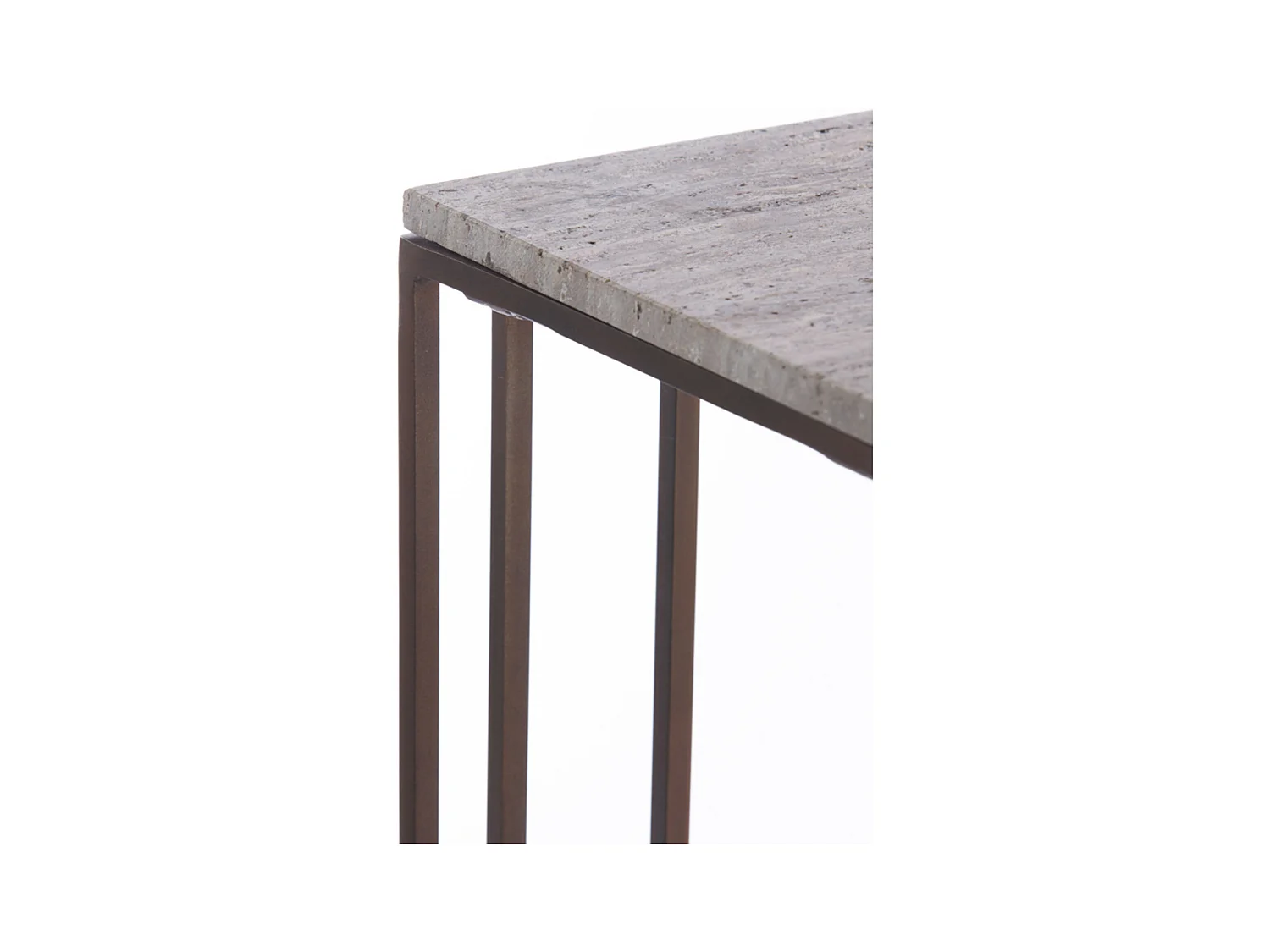 Beistelltisch ROSHAN - 41x31x66cm - Braun