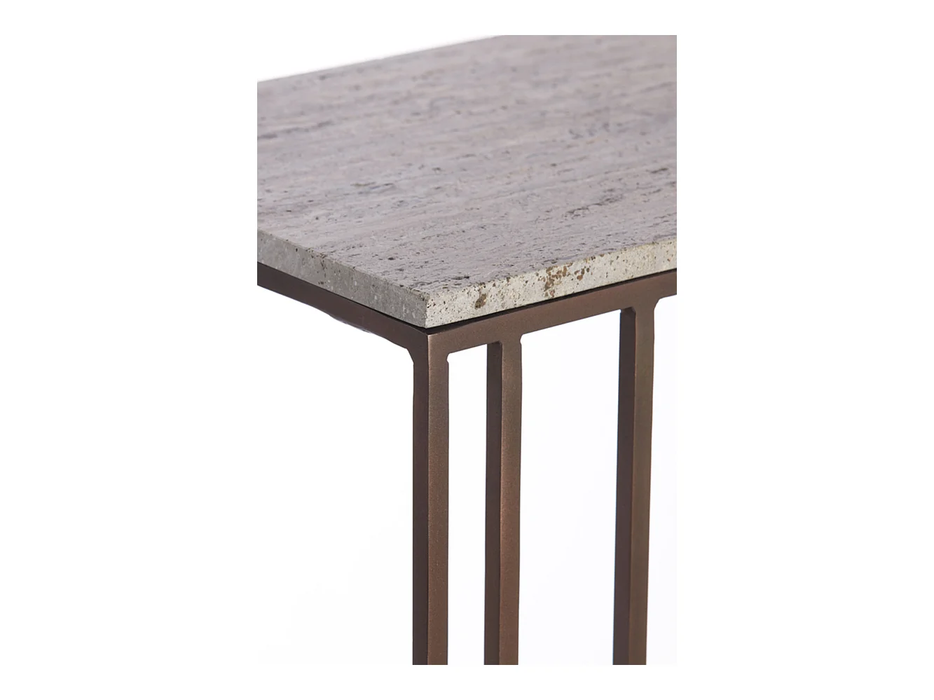 Beistelltisch ROSHAN - 41x31x66cm - Braun