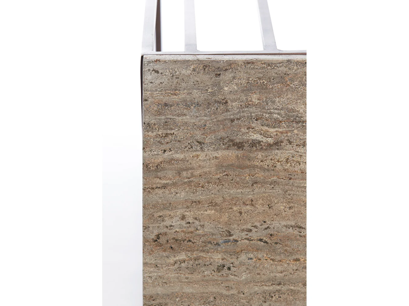 Table d'appoint ROSHAN - 41x31x66cm - Marron