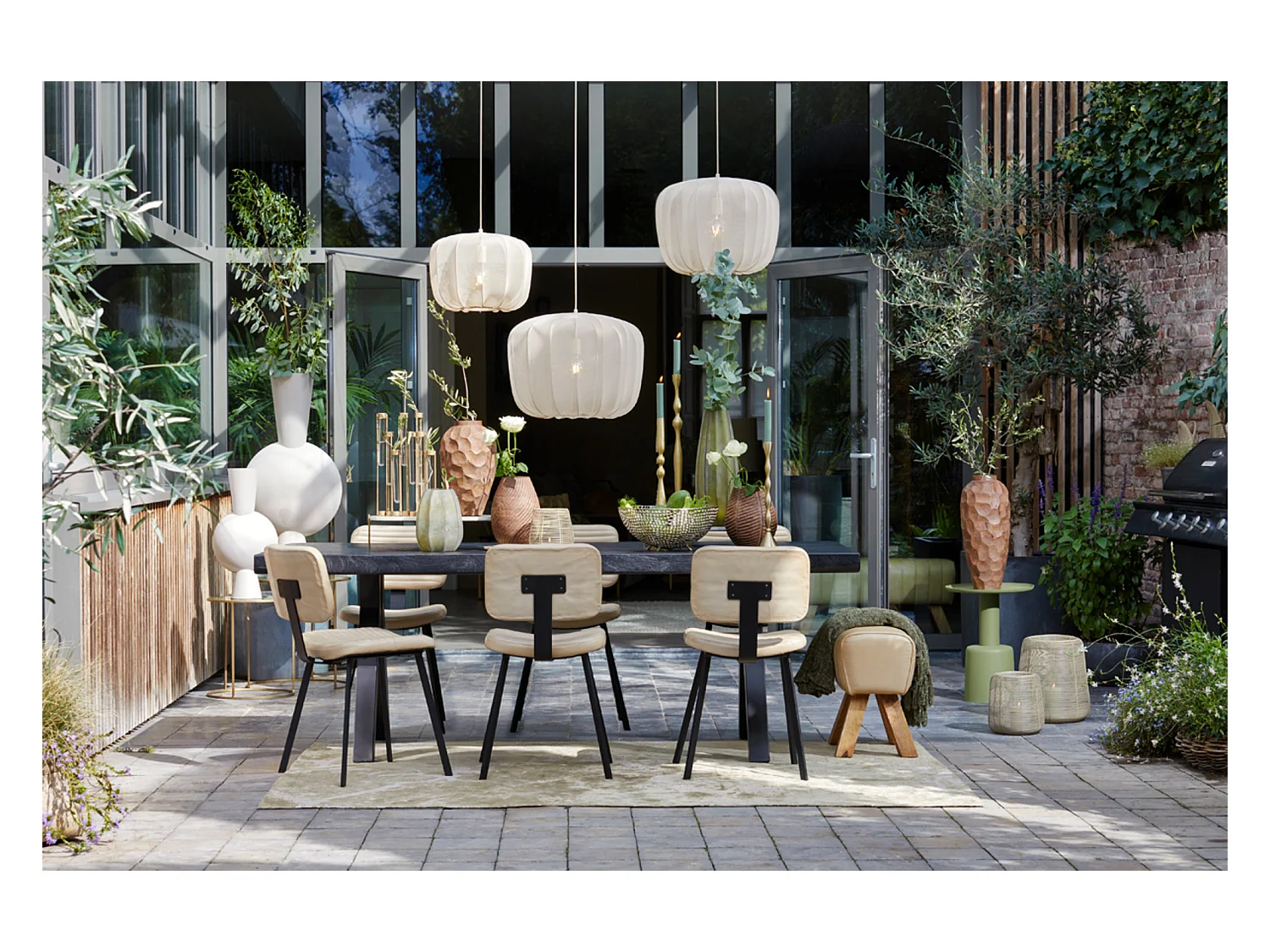 Table d'appoint MILAKI - Ø39x52cm - Vert