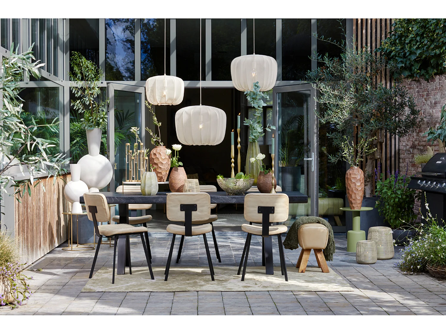 Table d'appoint MILAKI - Ø39x52cm - Vert