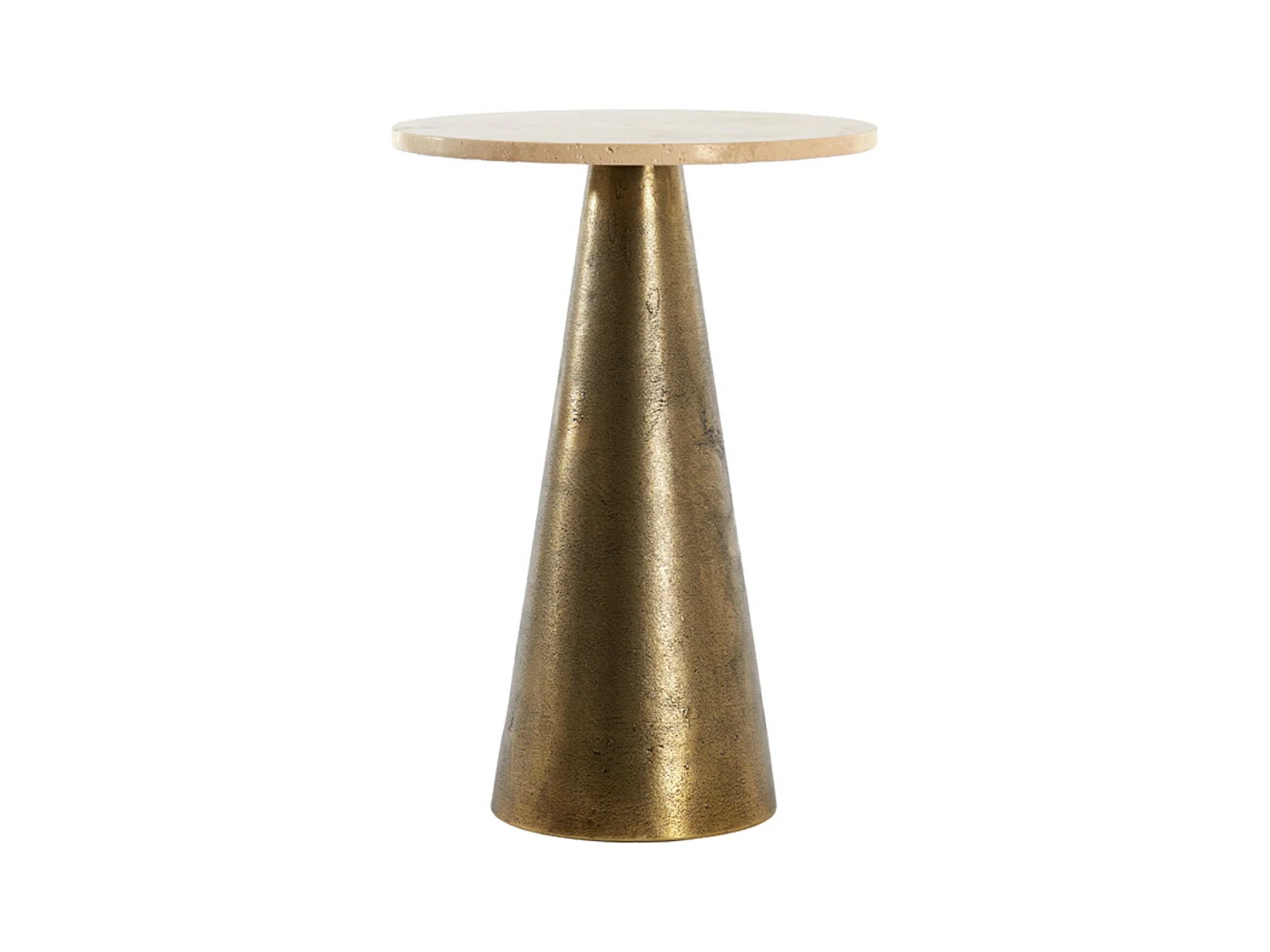 Table d'appoint YNEZ - Ø36x51cm - Marron