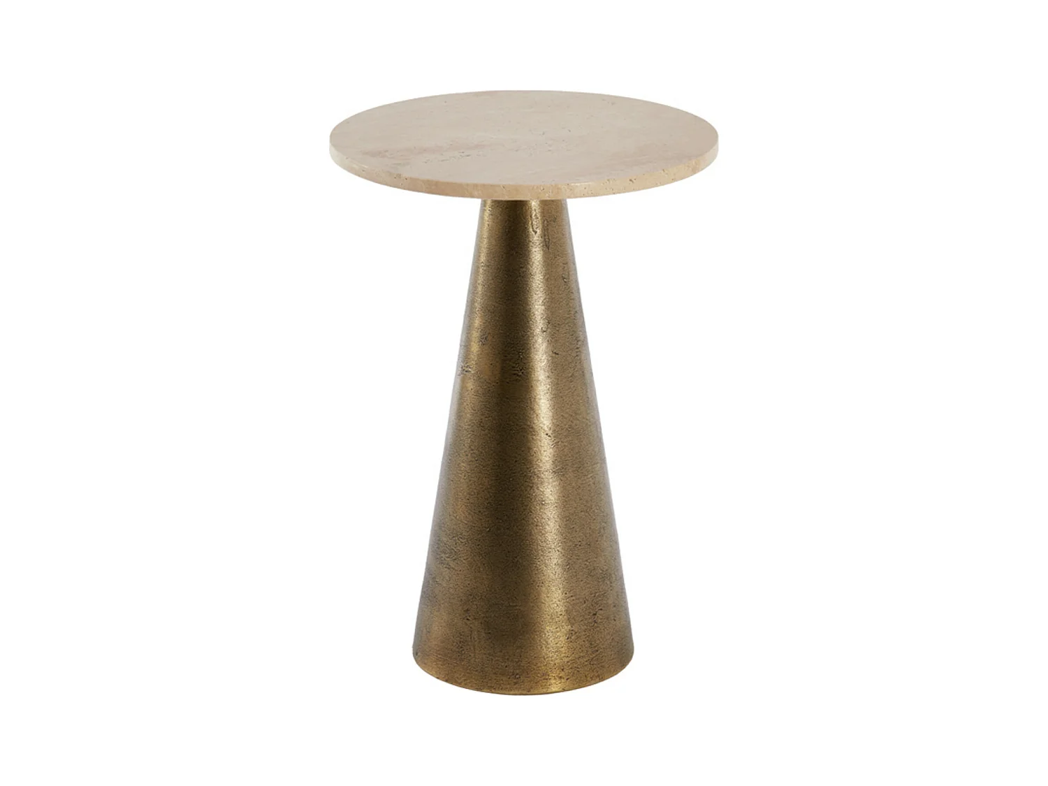 Table d'appoint YNEZ - Ø36x51cm - Marron
