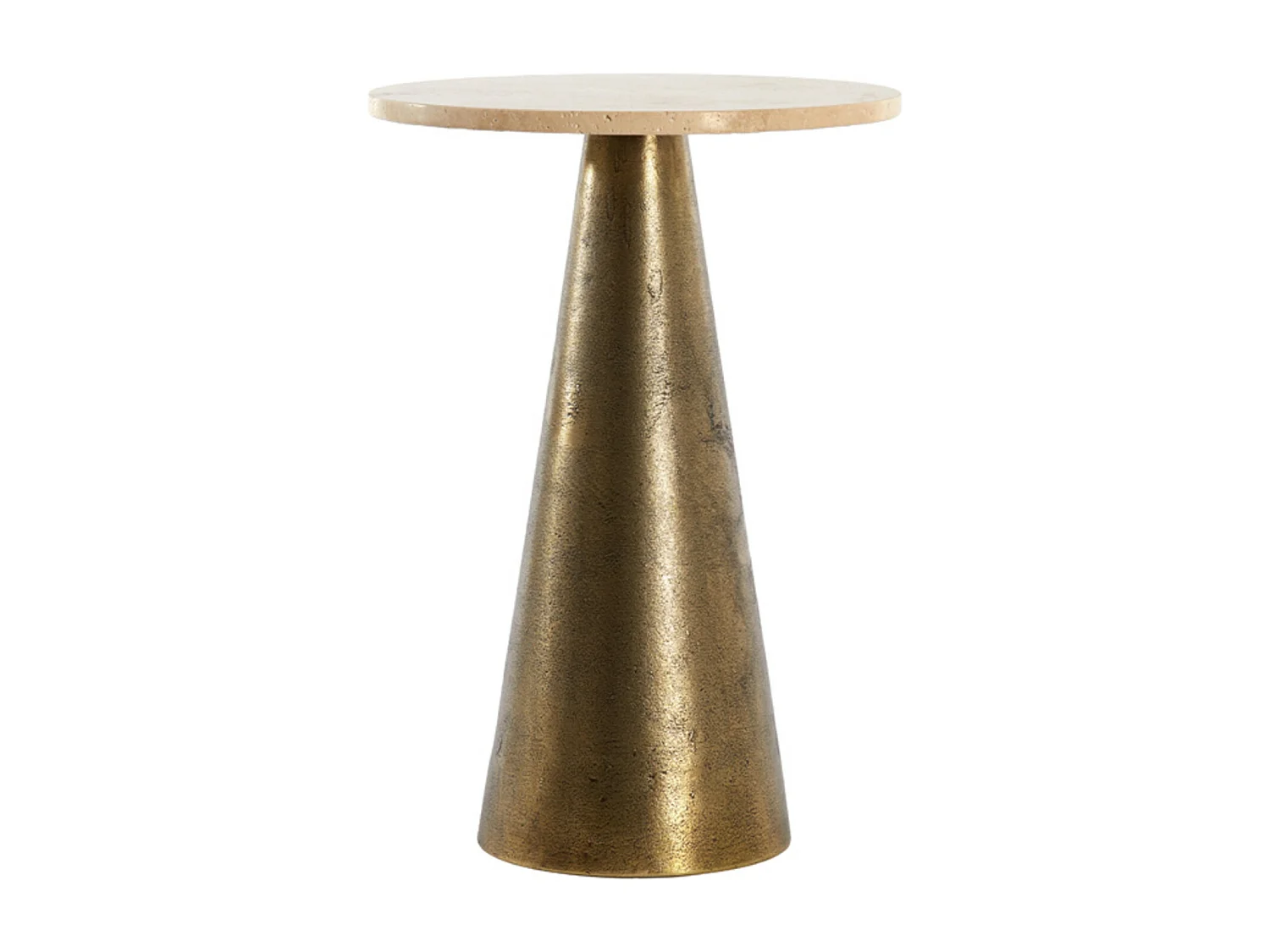 Table d'appoint YNEZ - Ø36x51cm - Marron
